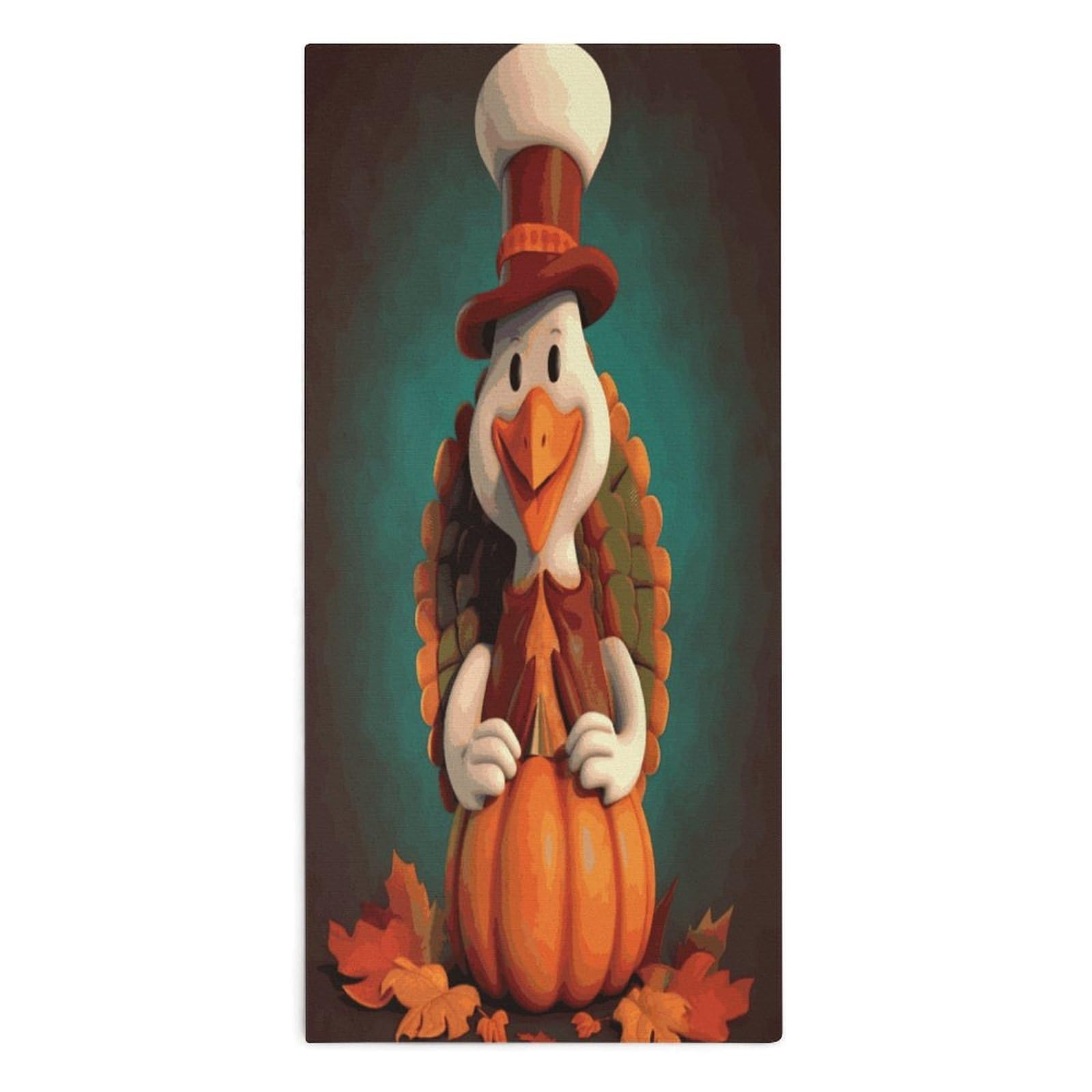 Btcowzrv Style Happy Thanksgiving Turkey Bath Towel Beach Towels Shower Towel