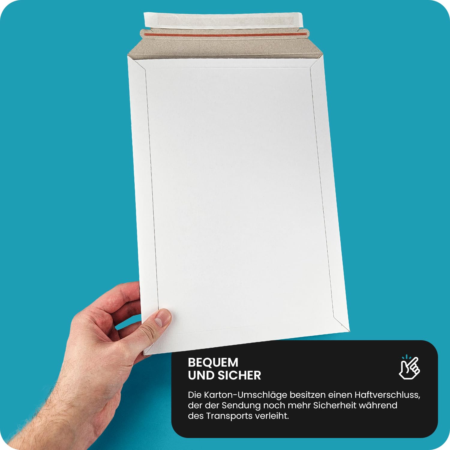 Netuno 100 sobres de cartón B4 250×353 mm blancos 450 g cierre autoadhesivo sin ventana para documentos A4 con contenido adicional