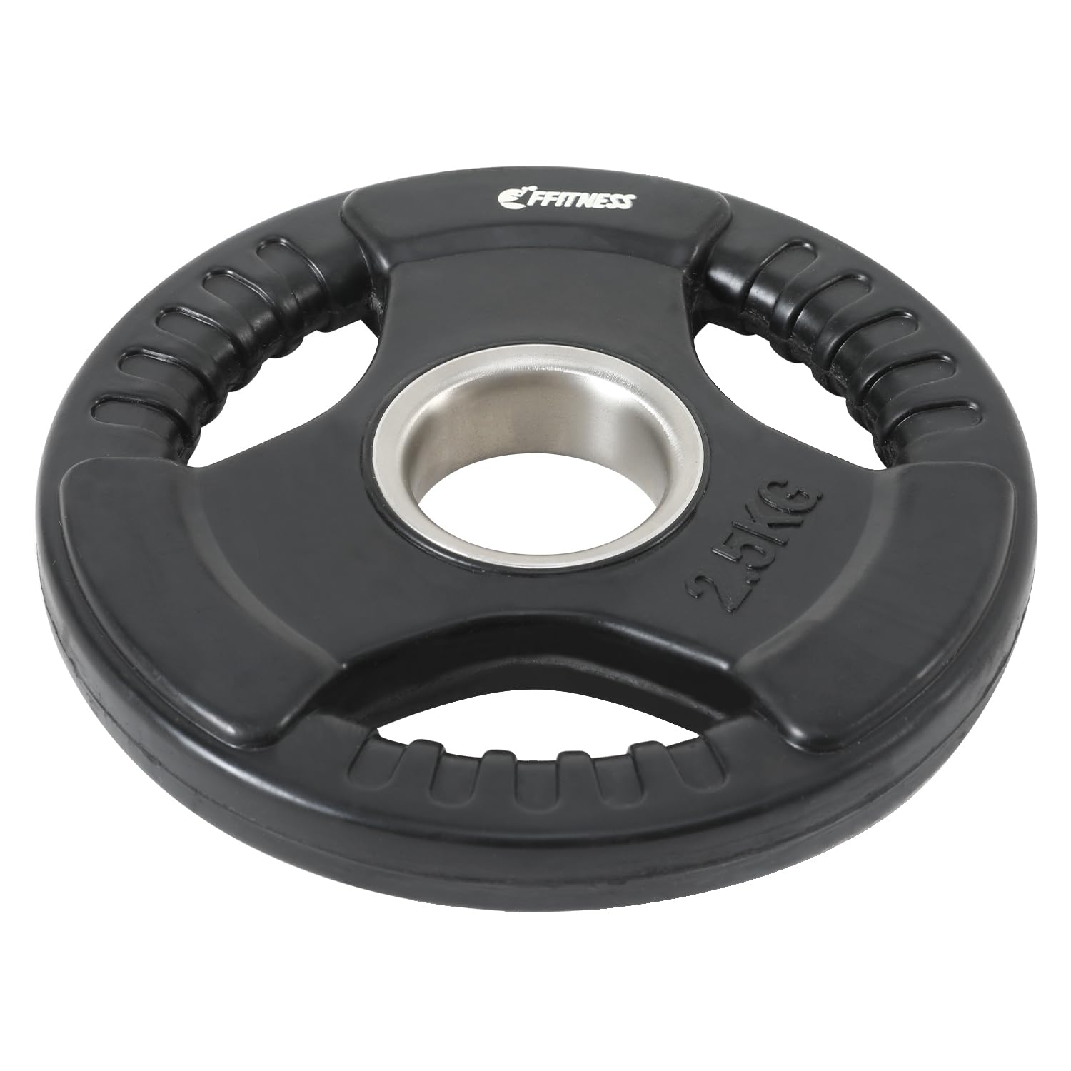 Gummierte Gewichtsscheiben aus Gusseisen, Gym-Scheiben, olympische Langhantel, Loch 50 mm, Tri-Grip-Platte von 2,5 bis 20 kg (5, 1 Scheibe)