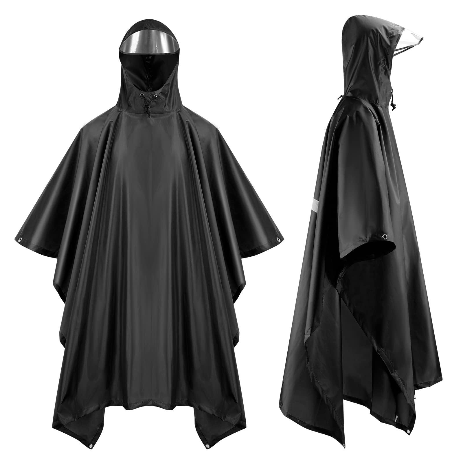 LAMALAMA Multifunktionaler Regenponcho Regencape Regenmantel Regenjacke Regenschutzbekleidung Raincoat als Picknickdecke Sonnensegel für Herren Damen Fahrrad Motorrad Wandern Camping Reisen