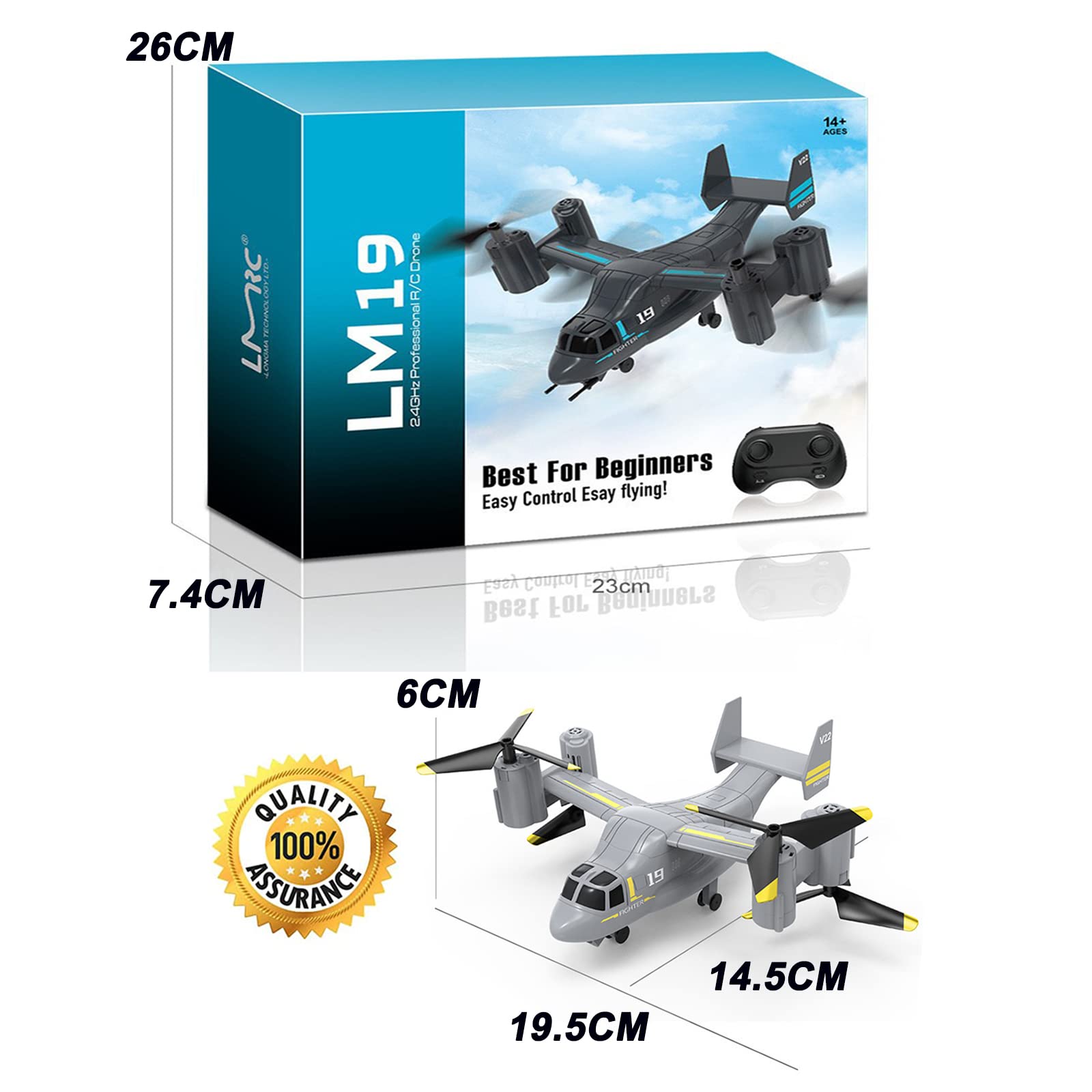 2.4G Elicottero Telecomandato: Camouflage Militare RC Aereo Con Giroscopio | 6 Canali Posizionati Altezza Interna RC Elicottero Con Telecamera 1080P 2 Batterie Giocattolo Regali (B)