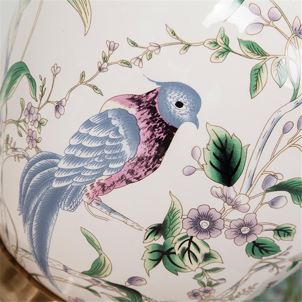 Affascinante Lampada da tavolo in ceramica retrò for studio, soggiorno, comodino semplice, camera da letto Arredamento per la casa(Piccolo)