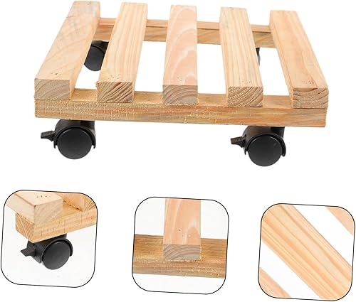 Miniatura 5 de GANAZONO Soporte para plantas al aire libre, 1 unidad, soporte de madera para flores, pequeñas plantas suculentas, organizador para macetas de