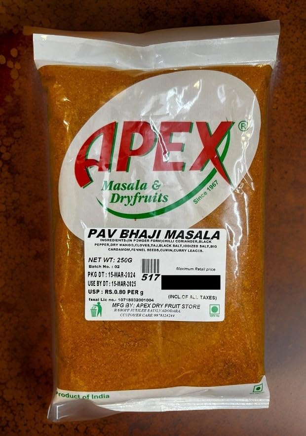 APEX Pav Bhaji Masala (250 GM) - Image 3 thumbnail