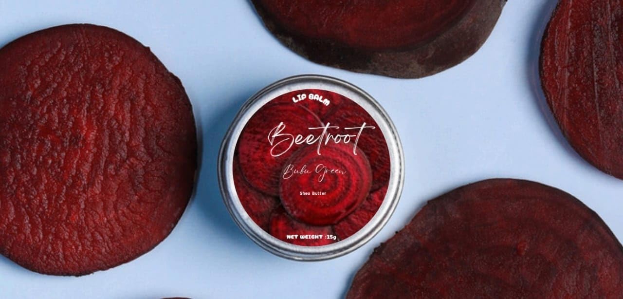 Lipbam BUBUGREEN Beetroot Lip Balm|Tinted Lip Care|For Dry & Chapped Lips|For Women & Men (Classic Lip Balm), 8gm 1 Count.