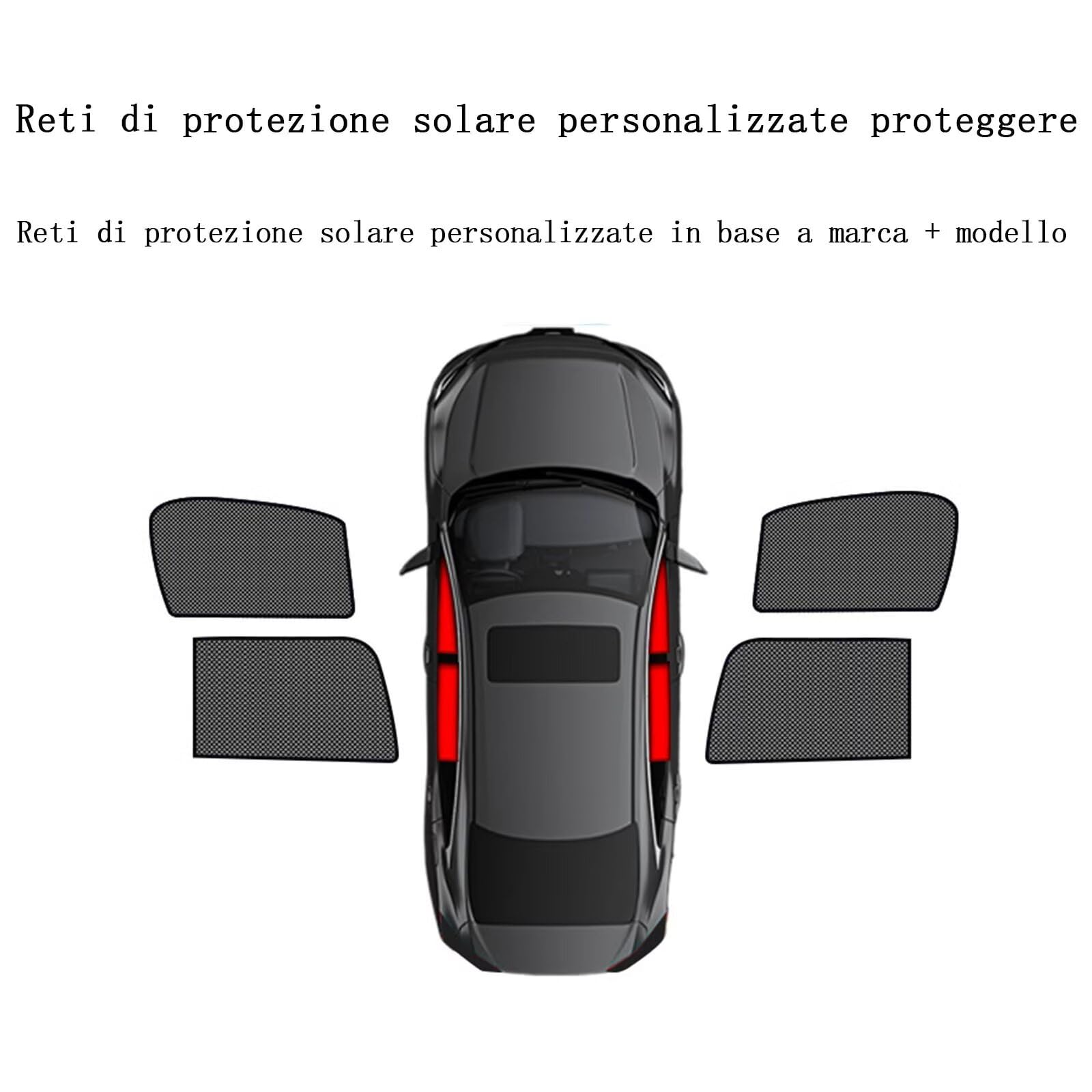 genérico 4PCS Parasol Coche Bebe Compatible con Toyota RAIZE 2019-2025,parasoles para Coche para niños y Mascotas, protegen la privacidad(Black)