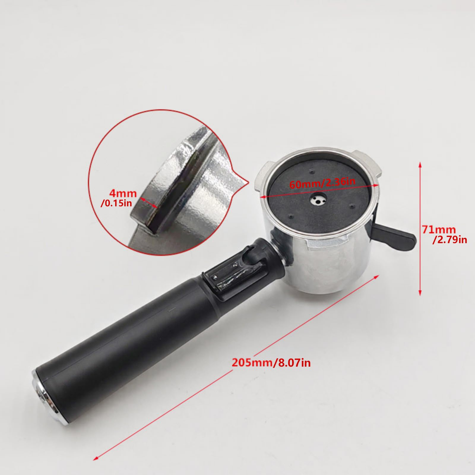 Porta capsule da caffè da 51 mm con portafiltro ergonomico adatto per preparare senza sforzo a casa o al lavoro