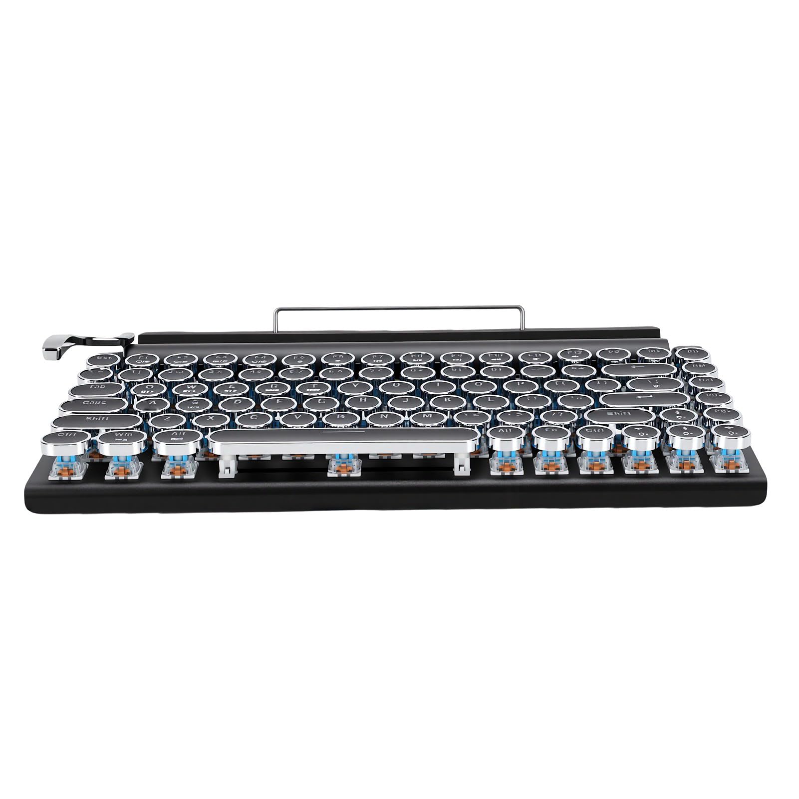 Bewinner Clavier de Jeu Mécanique Steampunk, 14 Rétroéclairage, 3 Modes