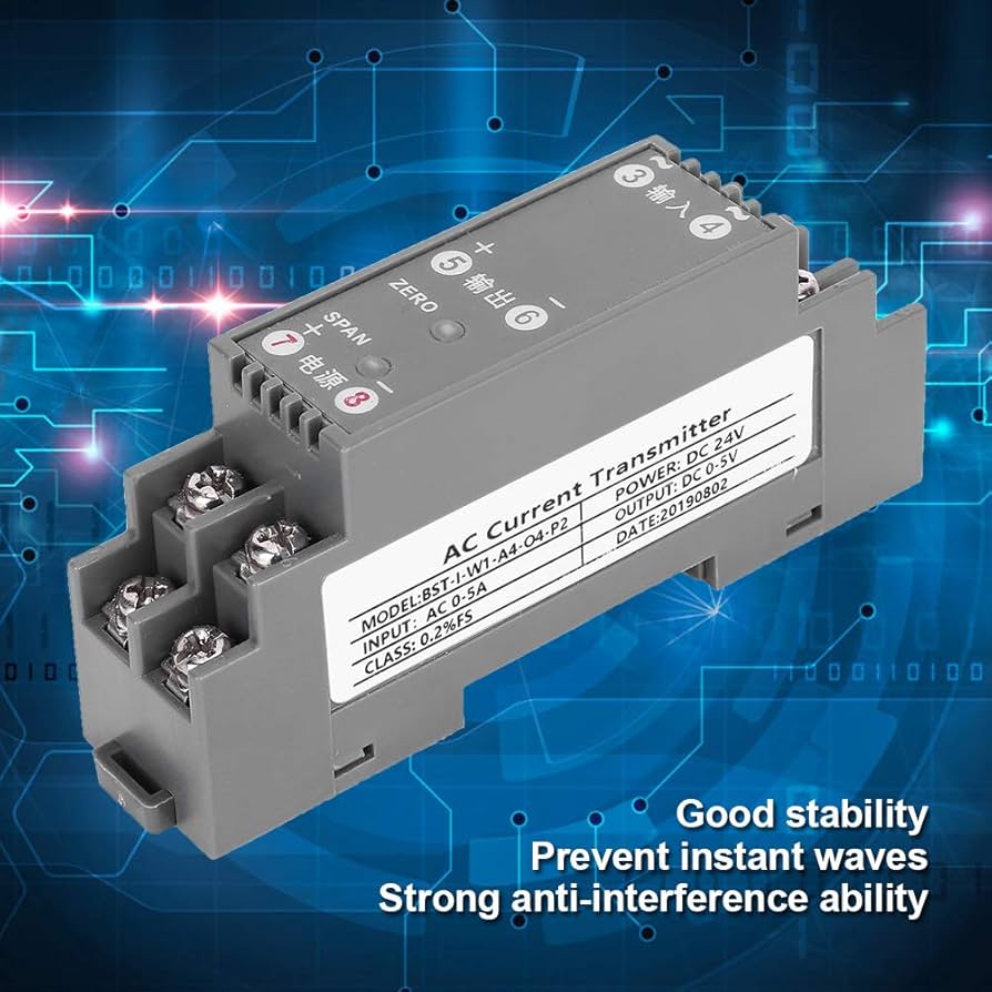 AC Current Transmitter SZT15-CH-10V Self Powered AC Current Monitor With Straight Through Structure Abs