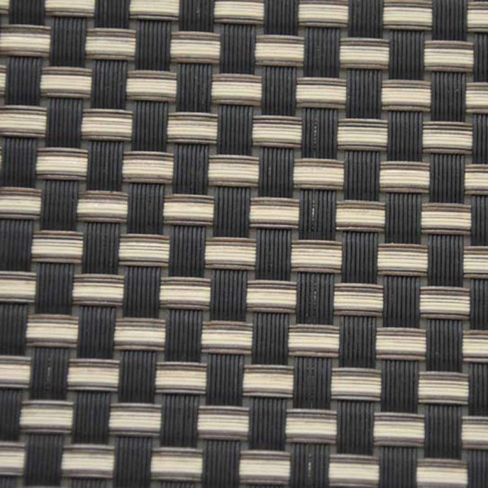 Tischset for den Außenbereich, Kinder-Esstischmatte, Isoliermatte, PVC-Tischmatte, Grove Gray,Hitzebeständige Tischsets(8 Woven Black Gold)