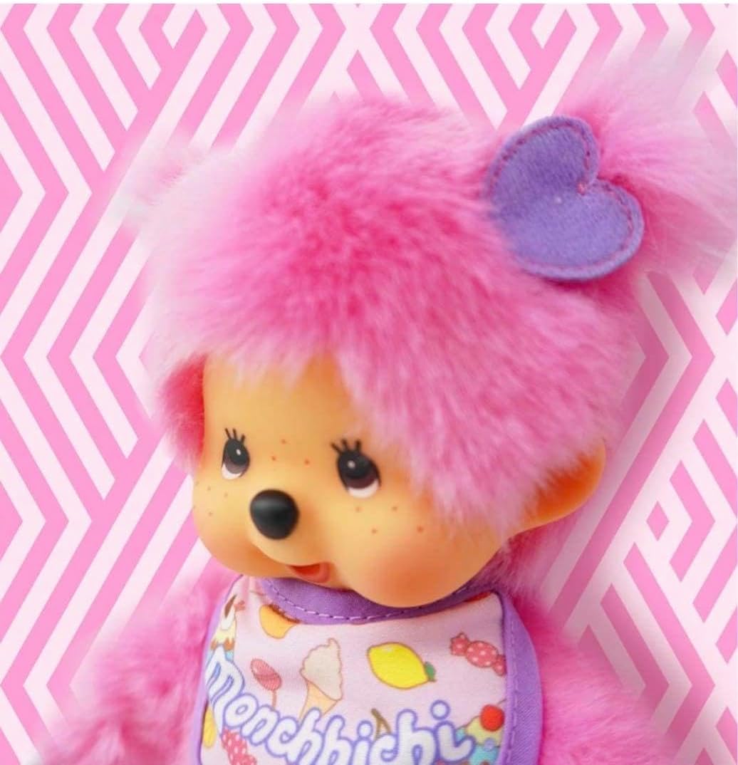 ポップンキャンディ　モンチッチ　人形　ピンク　ツインテール ポップンキャンディ モンチッチ セキグチ 人形 ピンク ツインテール