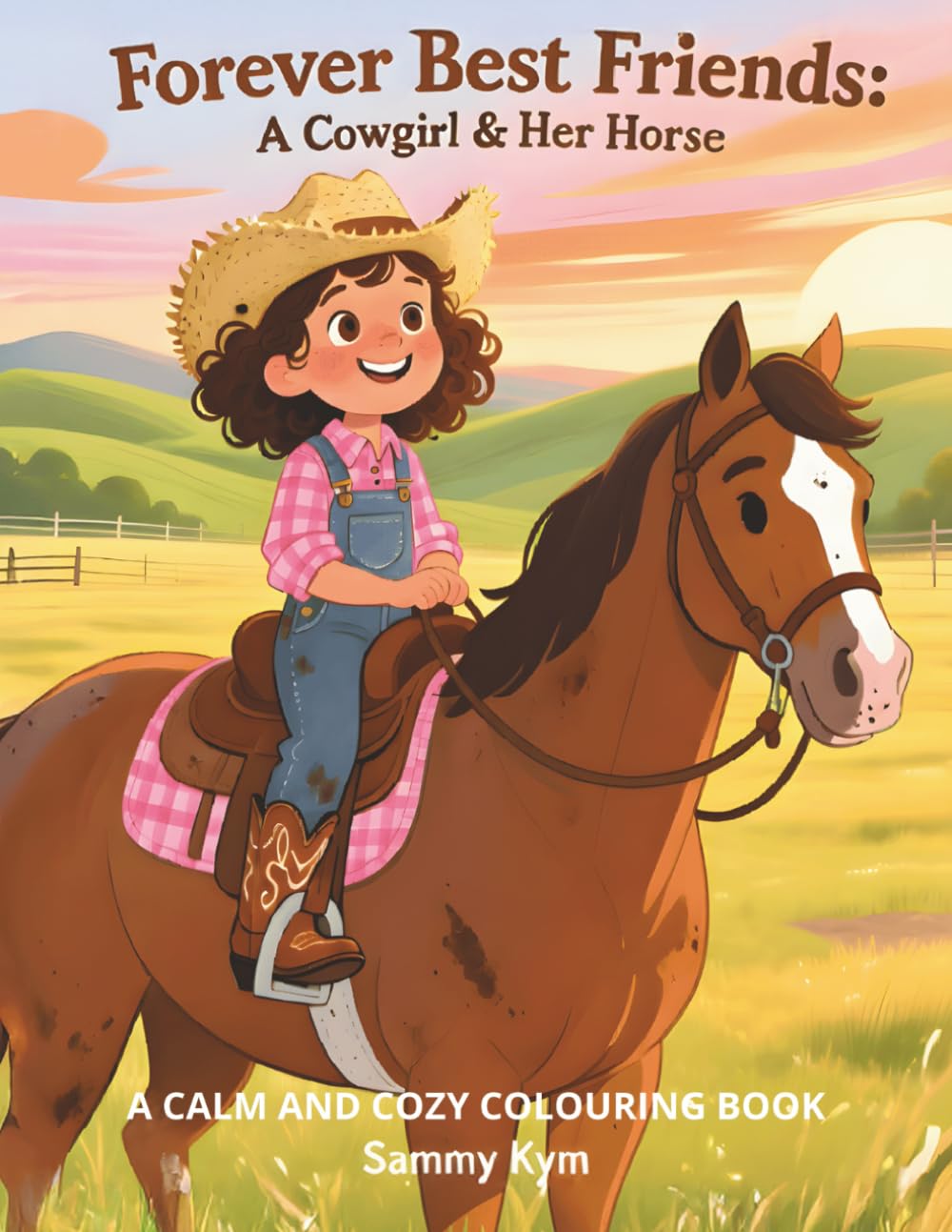 Forever Best Friends: A Cowgirl and her Horse Colouring Book