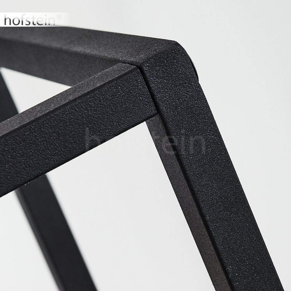 Lámpara de pie Woden, lámpara de pie de metal en colores negro y latón, lámpara de pie de aspecto industrial de 3 luces con efecto luminoso, 3 x E27, interruptor de pie en el cable, sin bombilla(s)