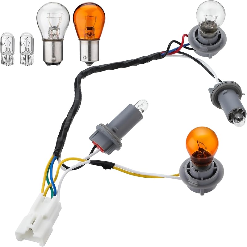 Soquete e chicote da lanterna traseira ISINFLASH 92450-3Q000 para Hyundai Sonata 2011 a 2014 – 8 lâmpadas halógenas