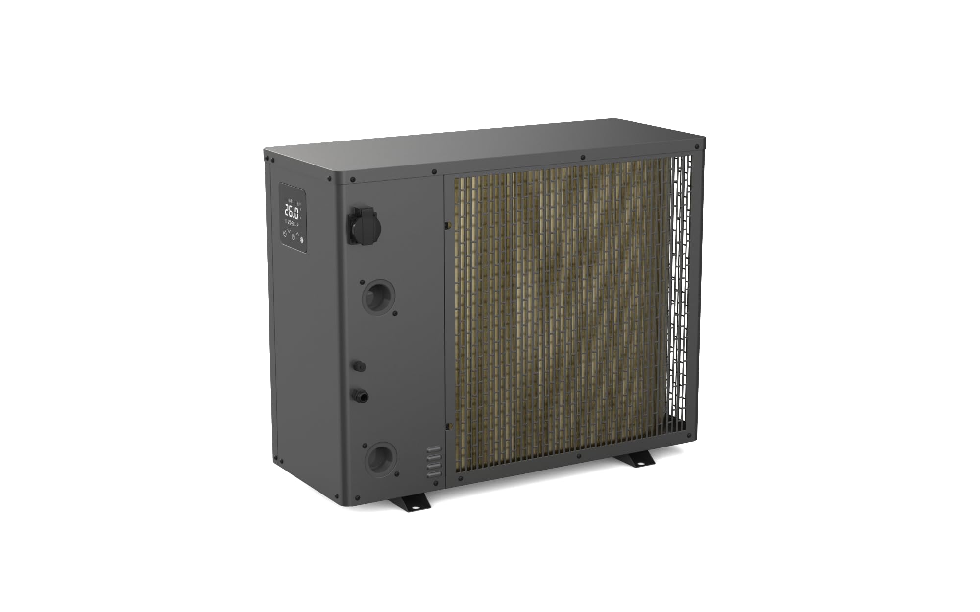 Steinbach Pompa di Calore Solid 9 – 049402Z – Pompa di Calore per Piscina Fino a 50.000 l – Potenza di Riscaldamento 9 kW – Funzione di Riscaldamento e Raffreddamento – Controllo App WLAN – Adatto