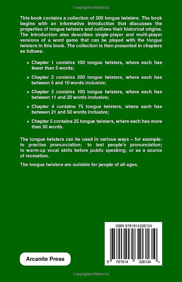 500 Twisted Tricky Tongue Twisters - Image 2