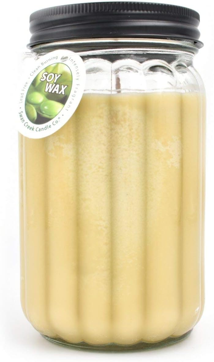 Swan Creek 100% Soy Homespun 24 Oz. Jar Candle - Honey Soaked Apples