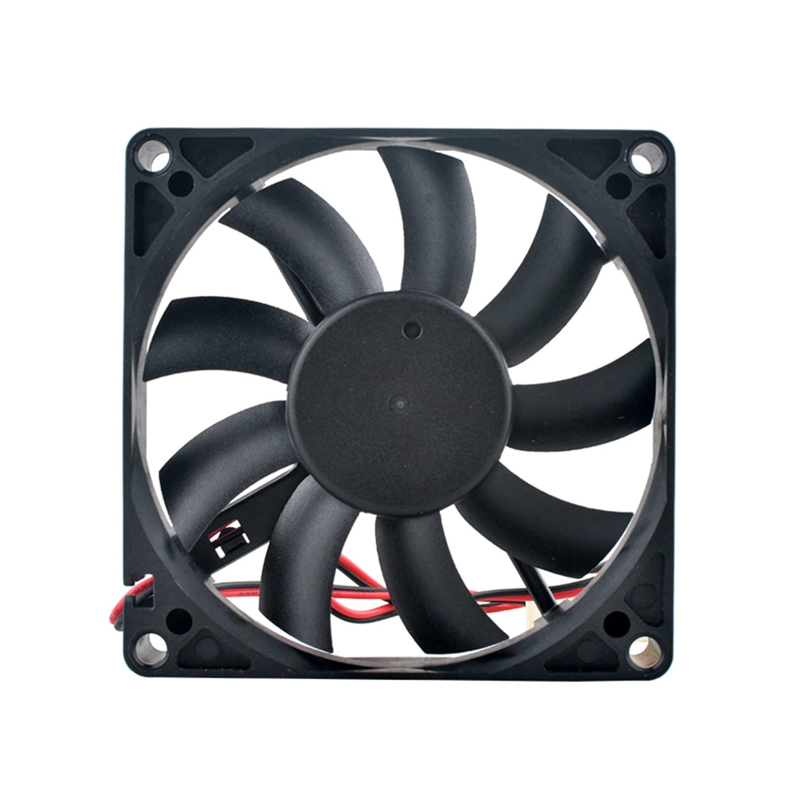 JJKKOZVQF 80mm Cooling Fan DC12V 2pin 80x80x15mm 0.10A Axial Flow Fan, 8cm Silent Cooling Fan