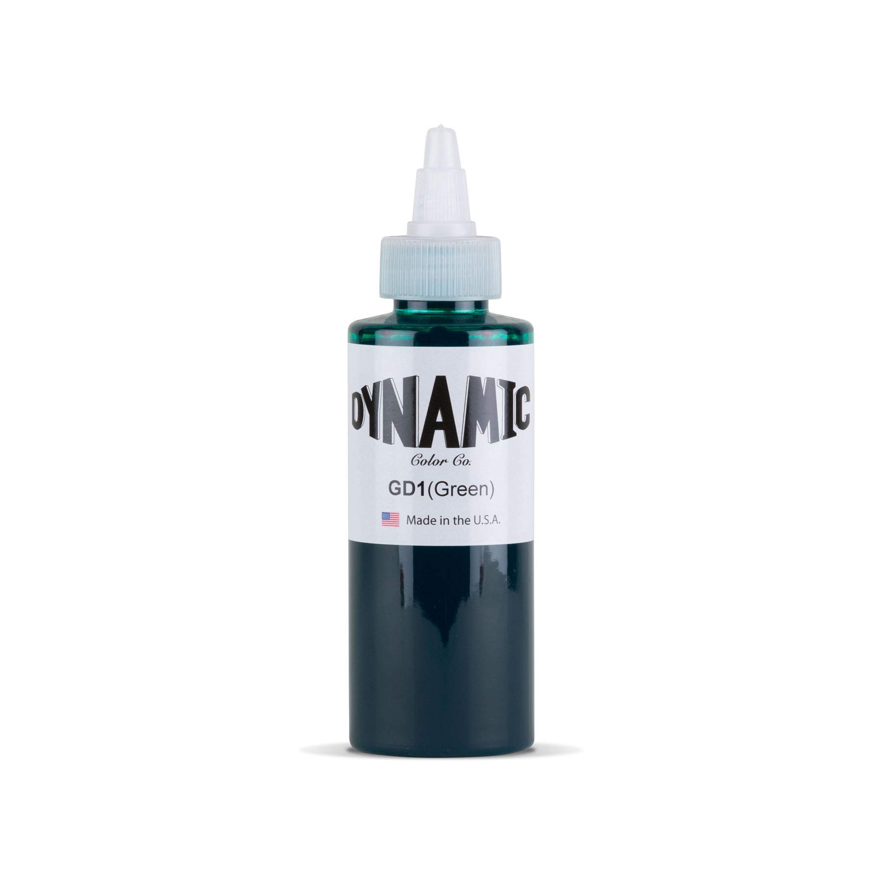 Dynamic Color Co Green Tattoo Ink: Vibrant, Sterilized, Vegan & USA-Made Since 1990 – Trusted by Artists Worldwide (4oz Bottle)