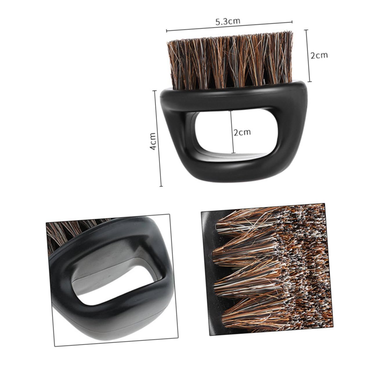BELLIFFY Portable Beard Brush Set 2pcs Men Bristles Beard Brush Boar Bristles for Travel