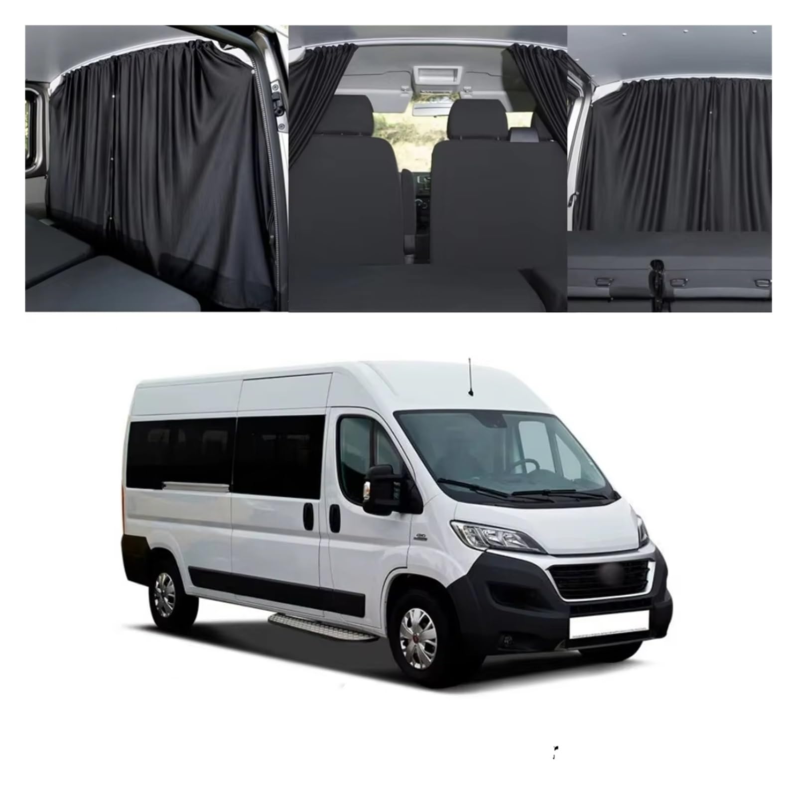 Parasole Auto per Fiat per Ducato Camper Camper Viaggio Camping Caravan Cabina Divisorio Tenda Parasole Oscurante