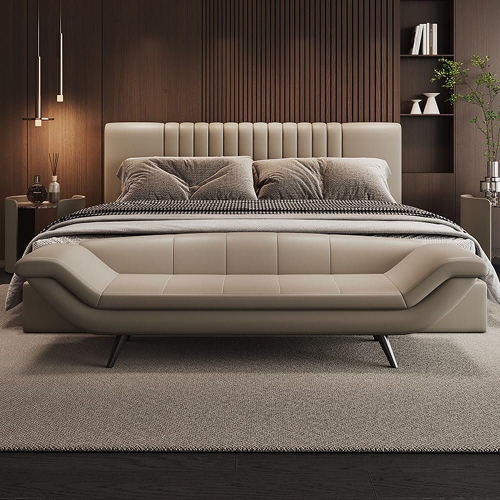 End Stool Italian Light Luxury Bed End Stool Bedroom Bedside Stool Minimalist Bedside Bench Cloakroom Long Sofa Stool Long Bench(Black)