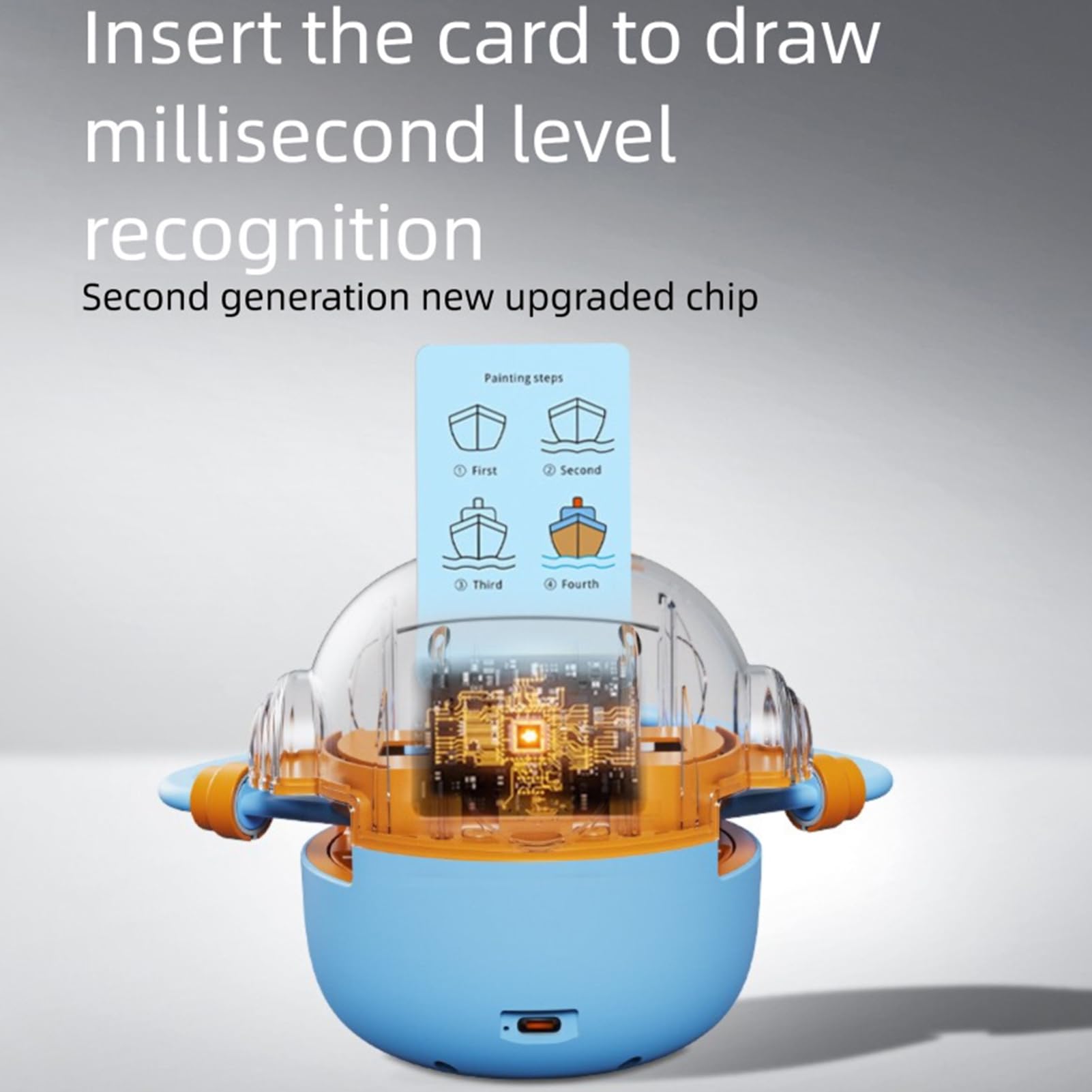 Robot de Dibujo para Niños con 100 Tarjetas Interactivas Juguete