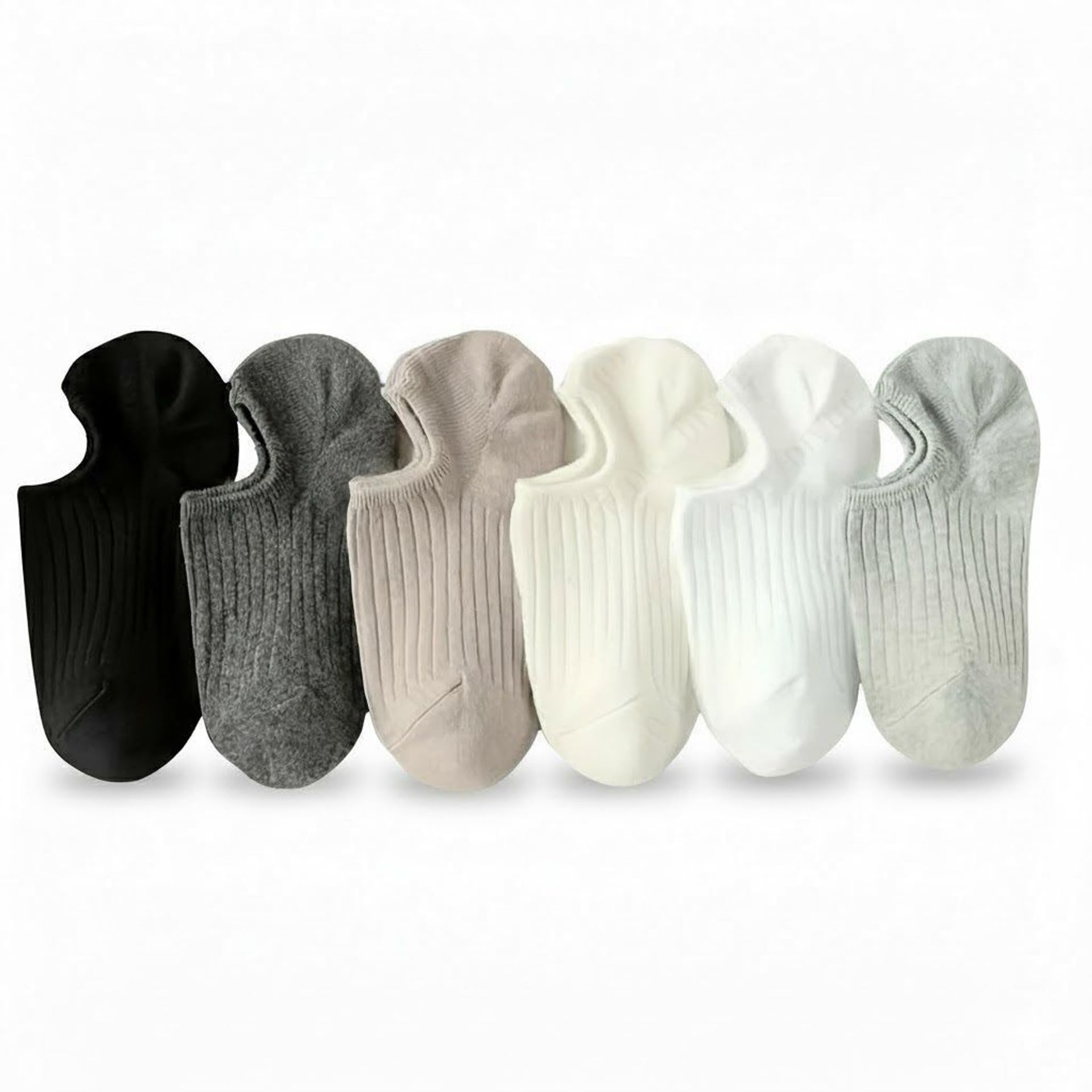 Ankle Length Cotton Socks for Men & Women, Pack of 6, Multicolor, Breathable Moisture Absorbent, Low-Cut Design for Shoes & Sneakers, Unisex Casual Everyday Socks, Free Size-image-34