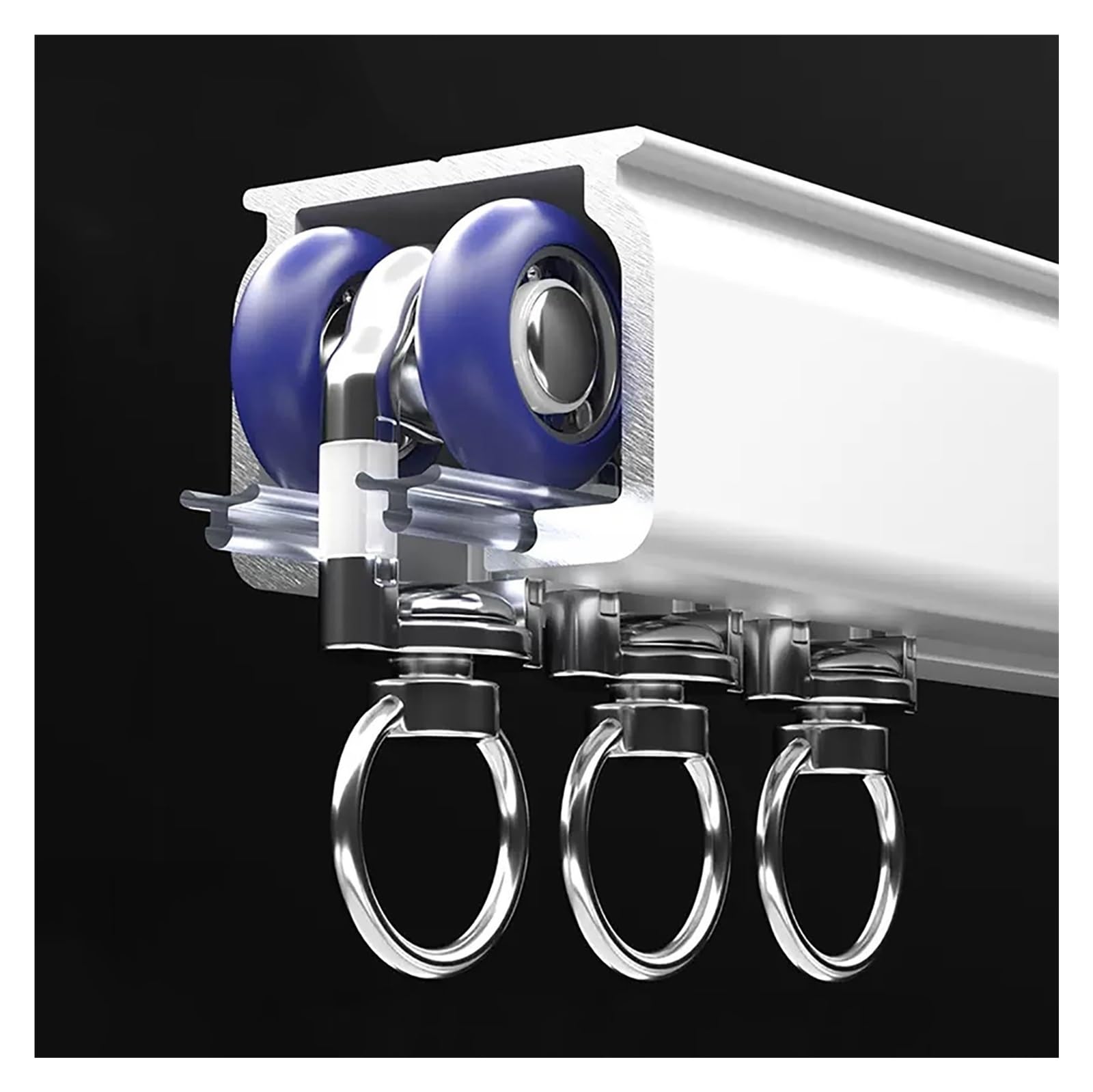 icVantA Heavy Duty Curtain Track Ceiling Mount for Heavy Curtains, Home Commercial Extra Long Straight Curtain Rail Room Divider, 2mm Thick Curtain