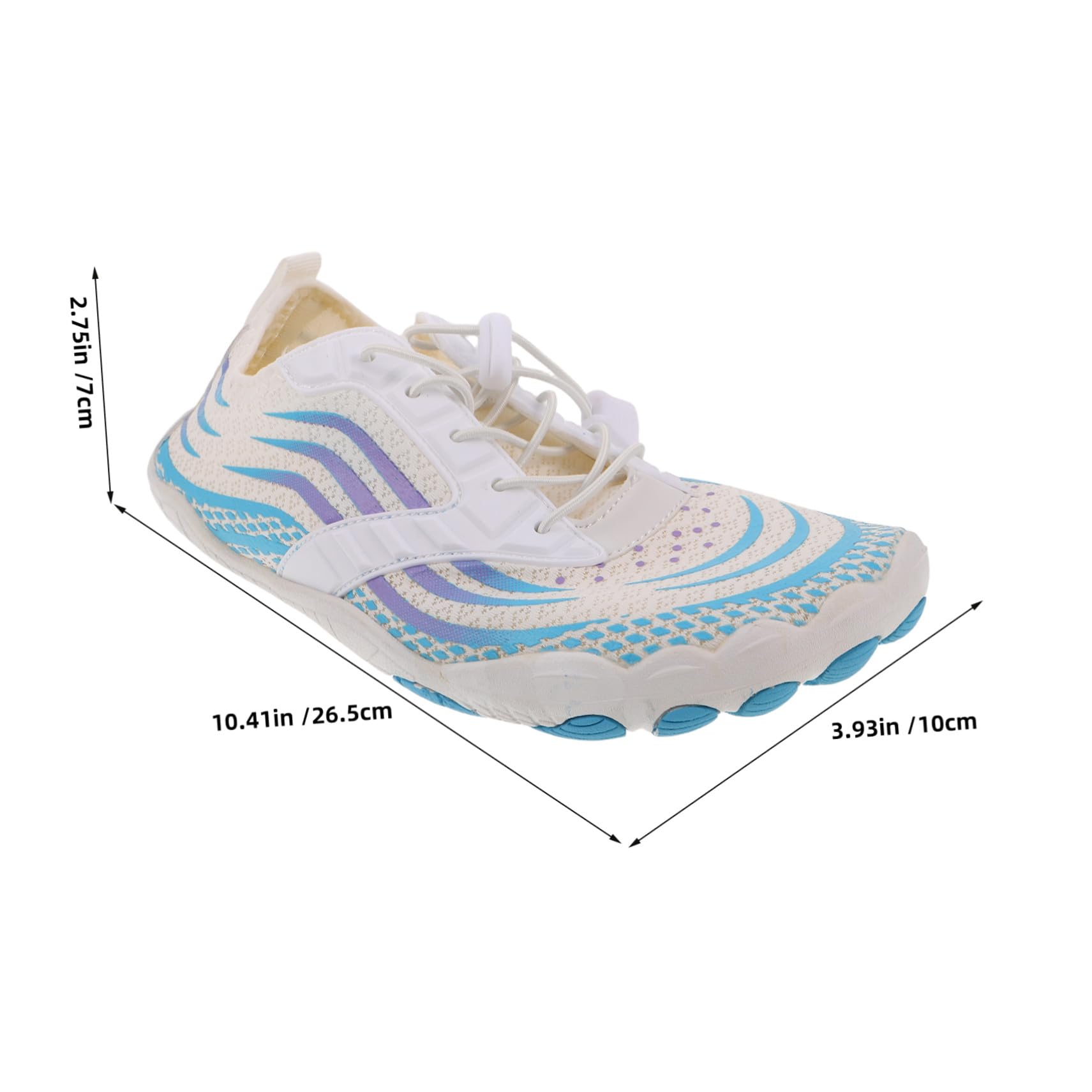 Scarpe Acqua Antiscivolo da Spiaggia, 1 Paio, Taglia 41, Gomma | Mesh Cloth Leggero, Strong Grip per Fiumi e Piscine, Atmosfera Estiva, Yoga Shoes e Barefoot Socks