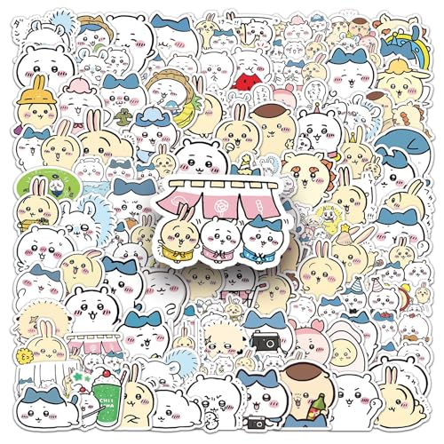 FFLIW 101枚のアニメステッカー 萌え系可愛いアニメ キャラクター ステッカー 落書きシール ステッカー キャラクター DIYデコレーション 日記帳、水筒、タブレット、ノートパソコン、ヘルメット、スケートボードに適用 手帳 装飾シール ステッカーセット (101)の画像