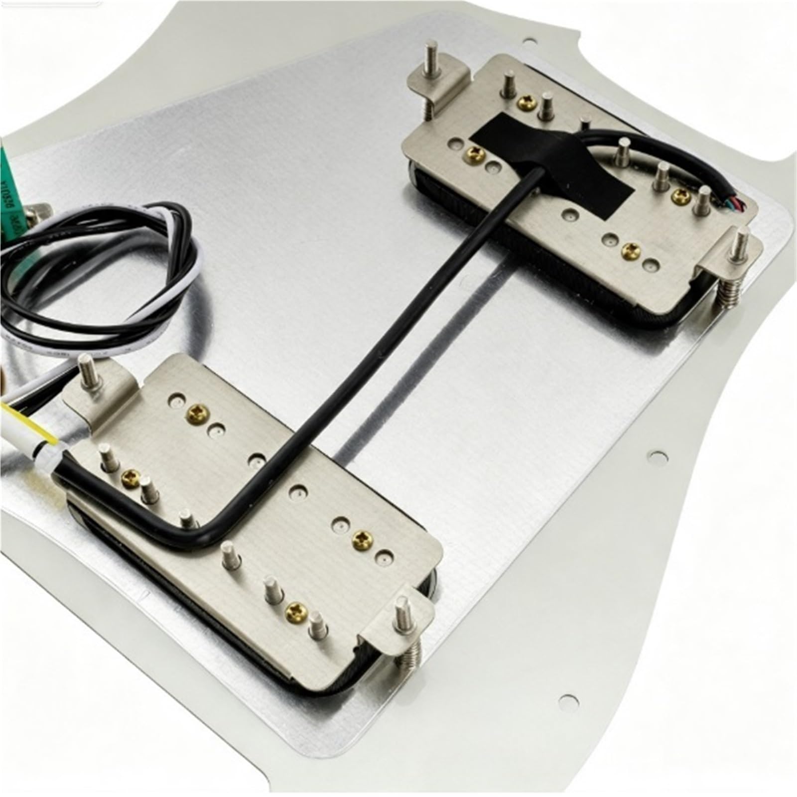 ST-HH Golpeador cargado precableado, dos humbuckers con interruptor de bobina dividida para la actualización de guitarras eléctricas (Black Zebra)