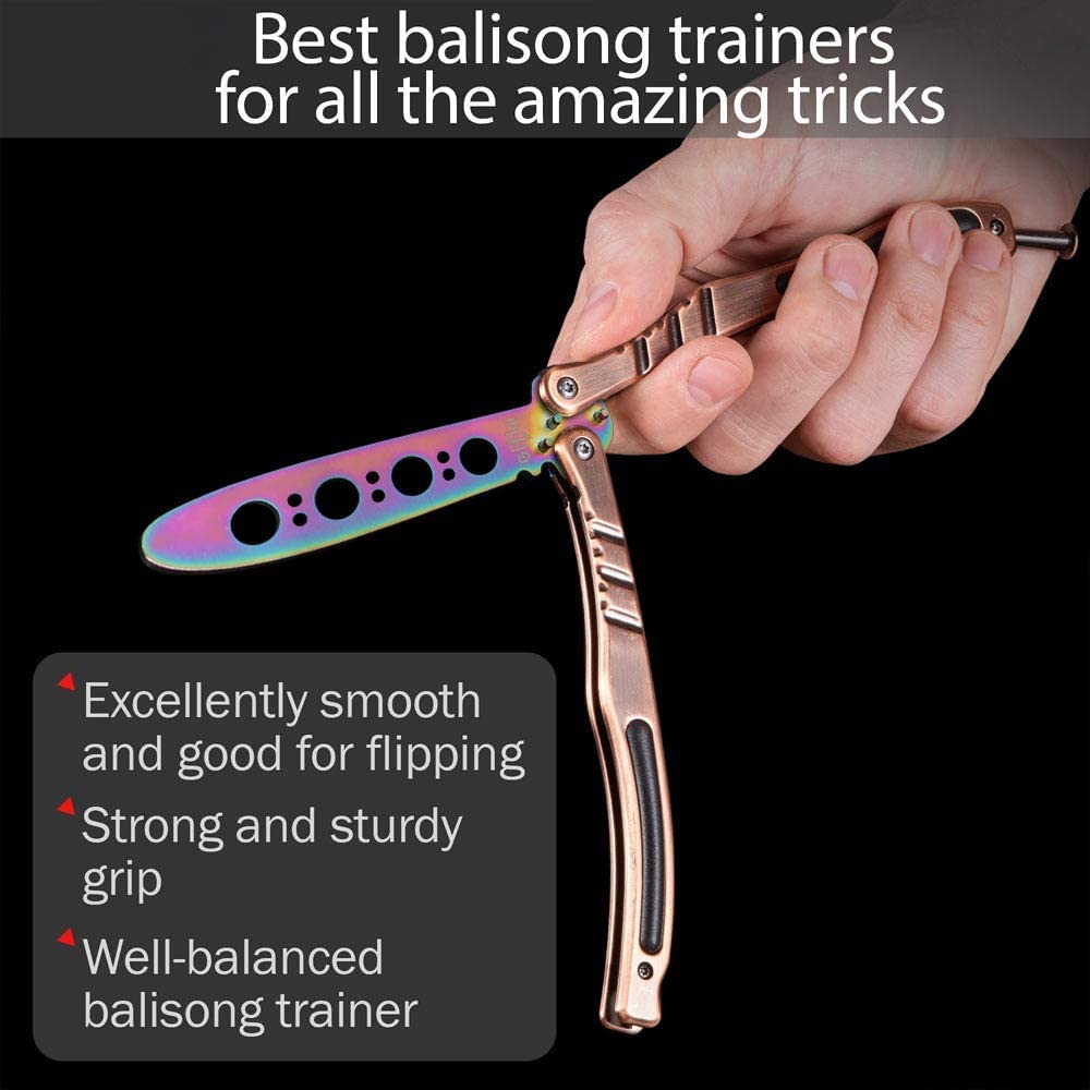 Butterfly Knife Trainer Balisong Trainer Practice Butterfly Knife