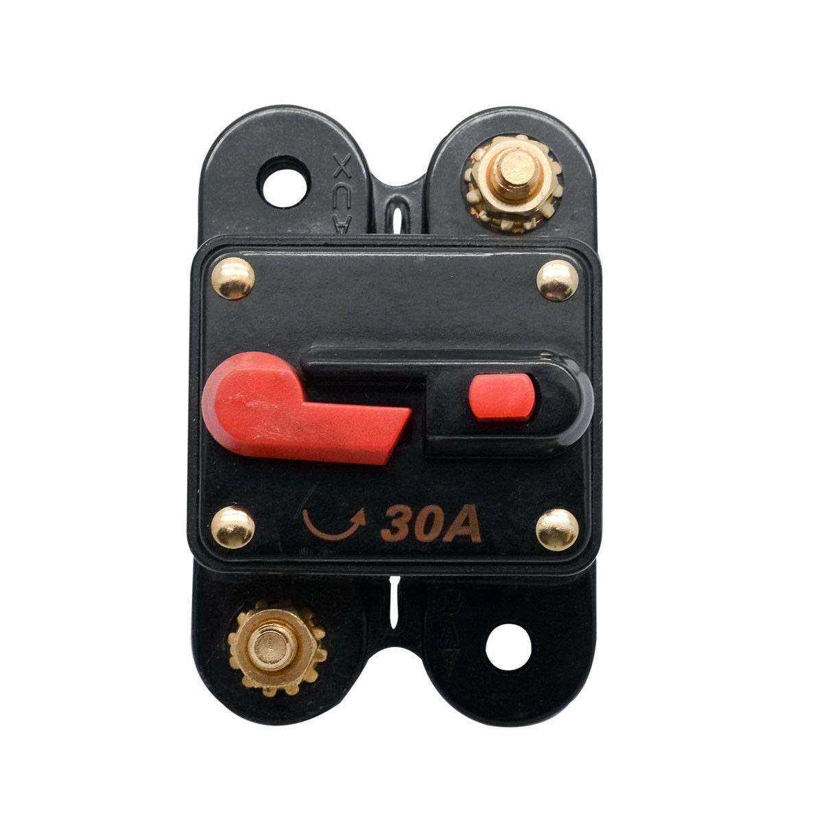 Buy 30 Amp Circuit Breaker with Manual Reset HugeAuto 12V24V DC Car