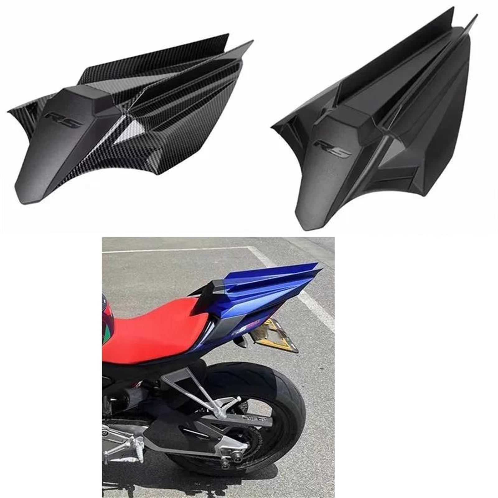 Motorrad-Heckverkleidung, Sitzabdeckung, Höcker Für Aprilia Tuono 660 RS 660 2020 2021 2022 2023 2024 2025 RS660 Sozius-Sitzabdeckung Hinten Motorrad-Soziusabdeckung(Kohlenstoff)