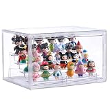 Clear Acrylic Display Case with Magnetic Door - 4 Tier Clear Display Stand，Dustproof Protection Sho