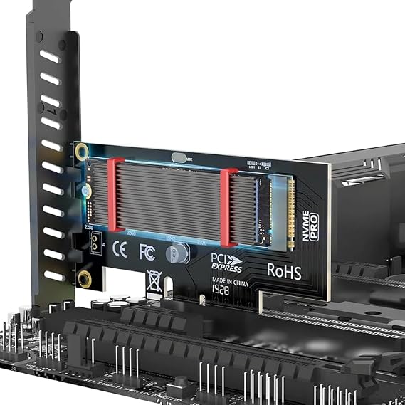 JEYI N80 M.2 NVMe SSD Alüminyum Soğutucu Kasa, Pasif Soğutma, Siyah Mat, Termal Ped ile