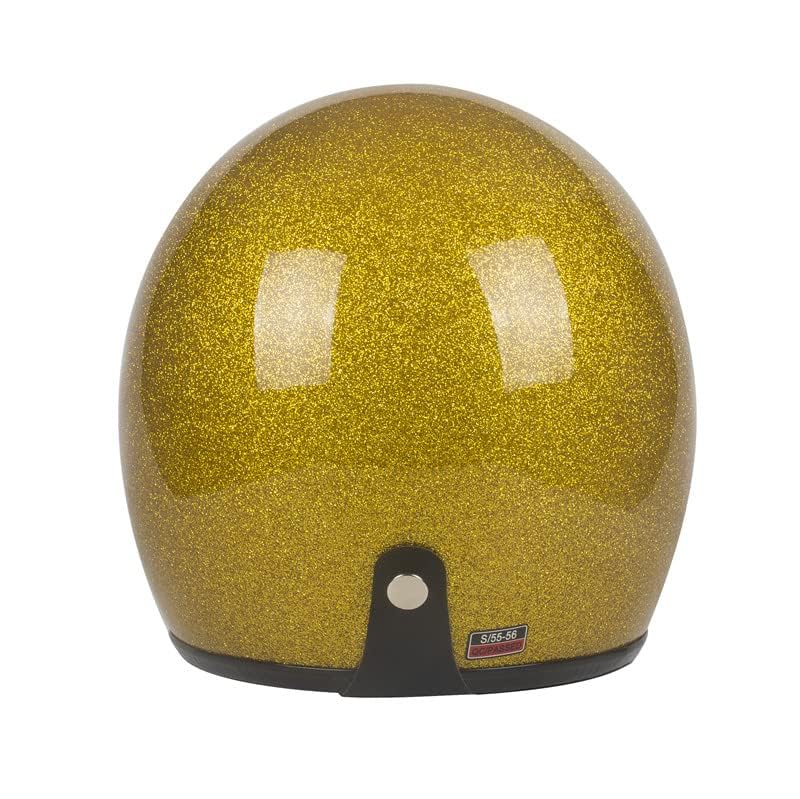 Image of Harssidanzar Open Face Motorcycle Helmet DOT Approved Vintage Helmet CU601