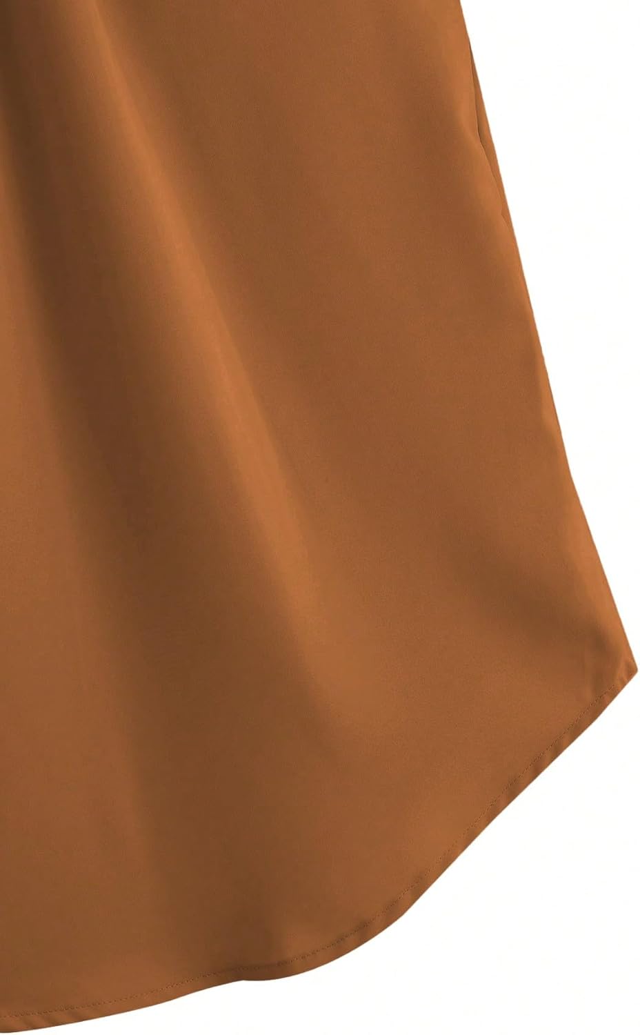 Milumia Women's Casual Round Neck Basic Pleated Top Cap Sleeve Curved Keyhole Back Blouse - Image 5