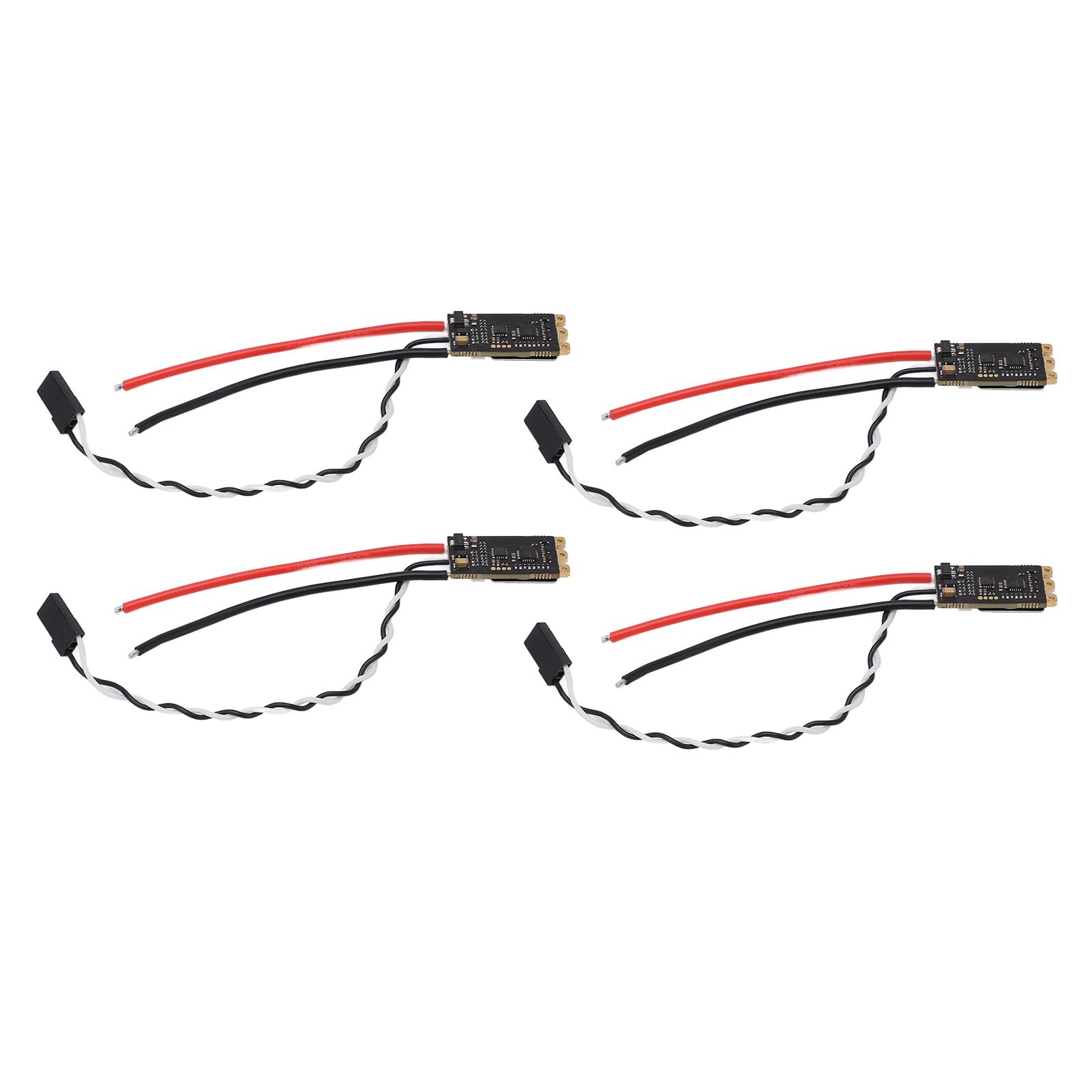 Czarny bezszczotkowy elektroniczny kontroler prędkości, RGB LED, wysoka prędkość, odporność na zakłócenia, ESC 35A