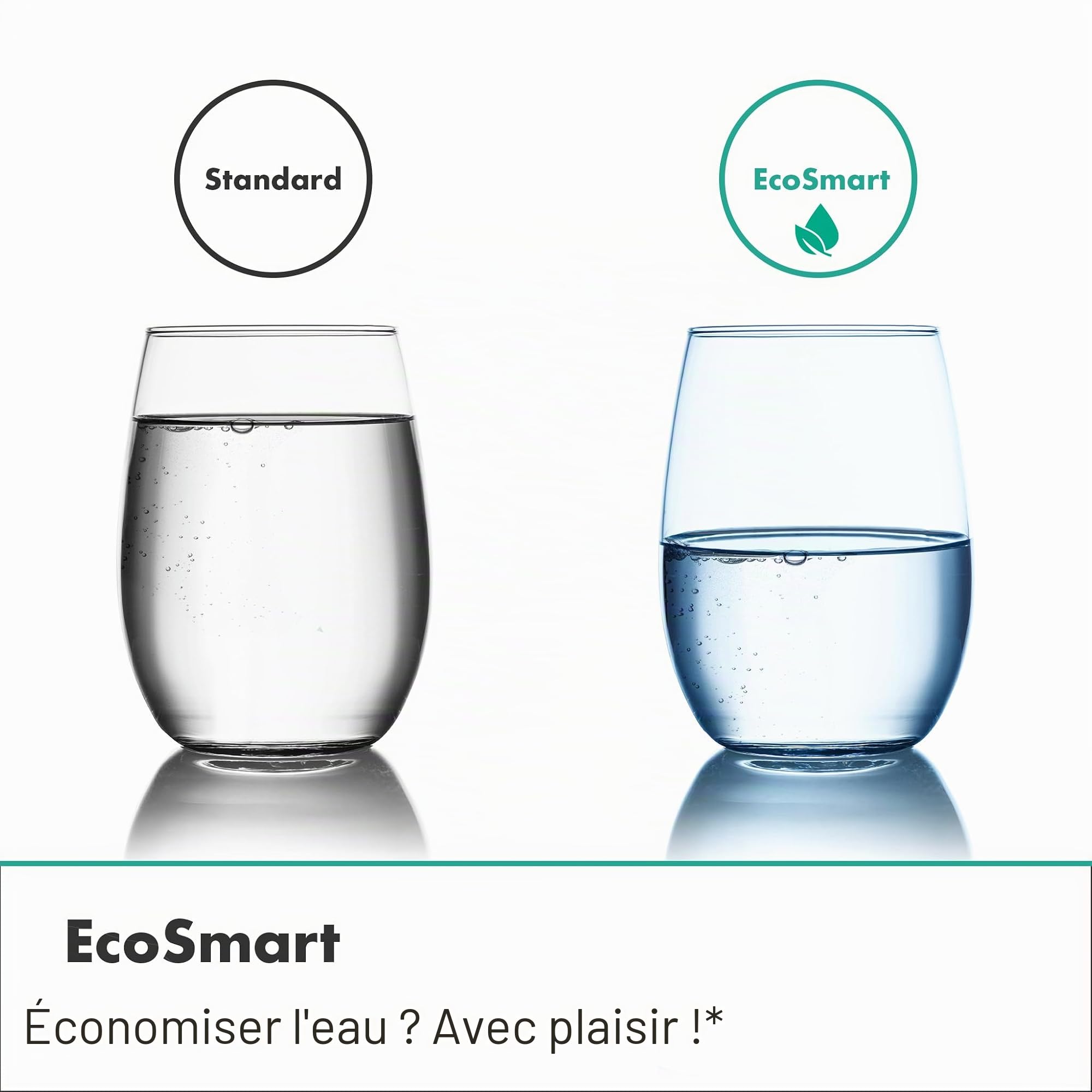 hansgrohe Pulsify Select S - Set de douche avec pommeau de douche (max. 8 l/min, EcoSmart, 3 types de jets incl. PowderRain), tuyau de douche (1,60 m) et support de douche, Chromé, 24305000