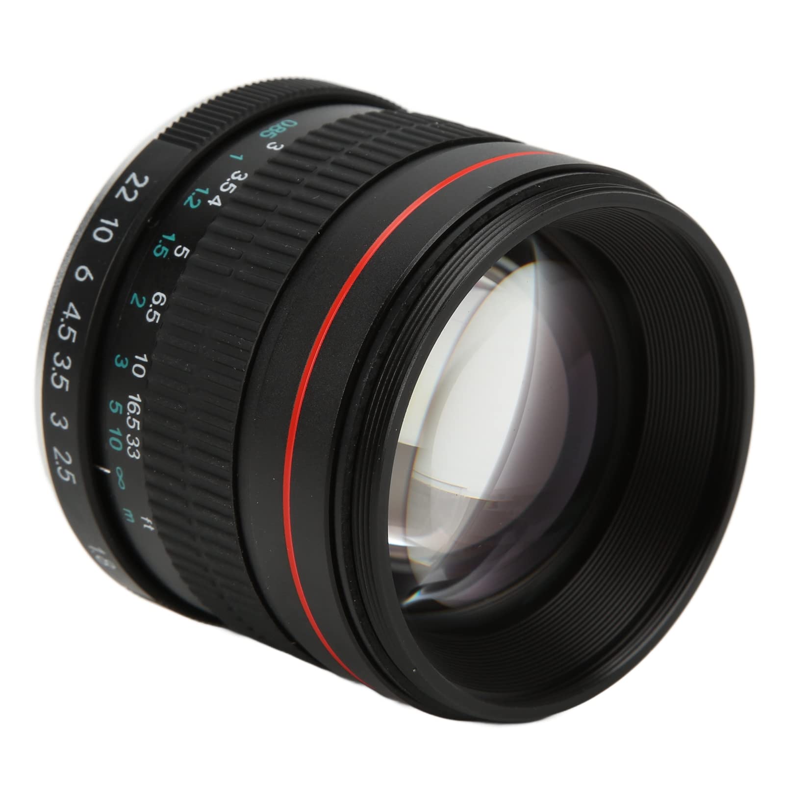 Annadue Obiettivo Ritratto F1.8 da 85 Mm Messa a Fuoco Manuale Full Frame Compatibile per D850, D810, D800, D780, D750, D700, D610, D500, D300, D3100, D3200, D3300, D3400, D5100, D5200,