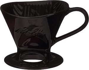 Melitta SS PO BL Ceramic Signature Series Pour-Over Coffee Maker, Matte Black