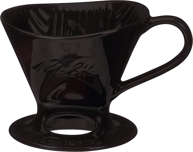 Melitta SS PO BL Ceramic Signature Series Pour-Over Coffee Maker, Matte Black