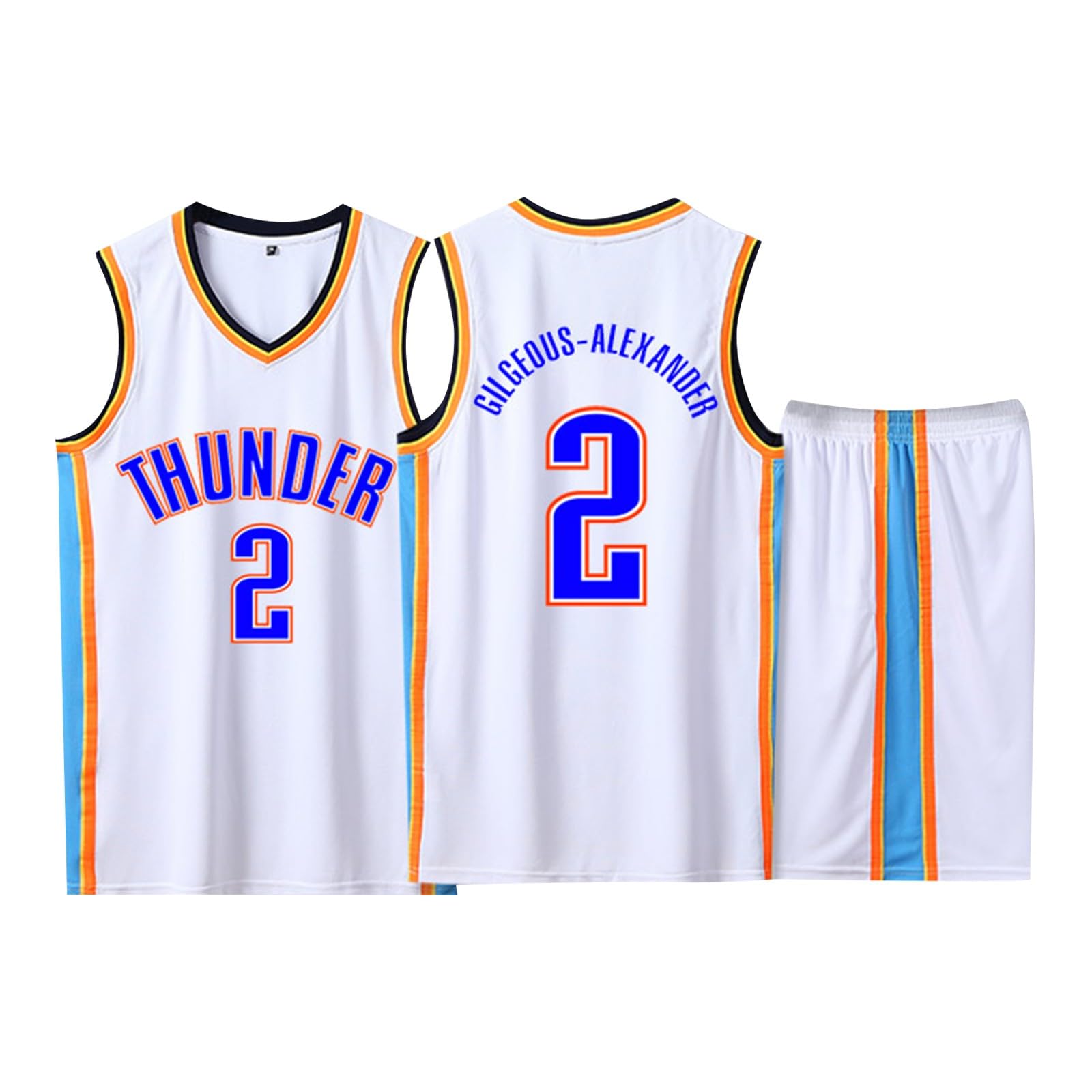 2 Pièces Maillot et Short de Basketball Enfant/Adulte 2024 - Ensemble Sans Manches
