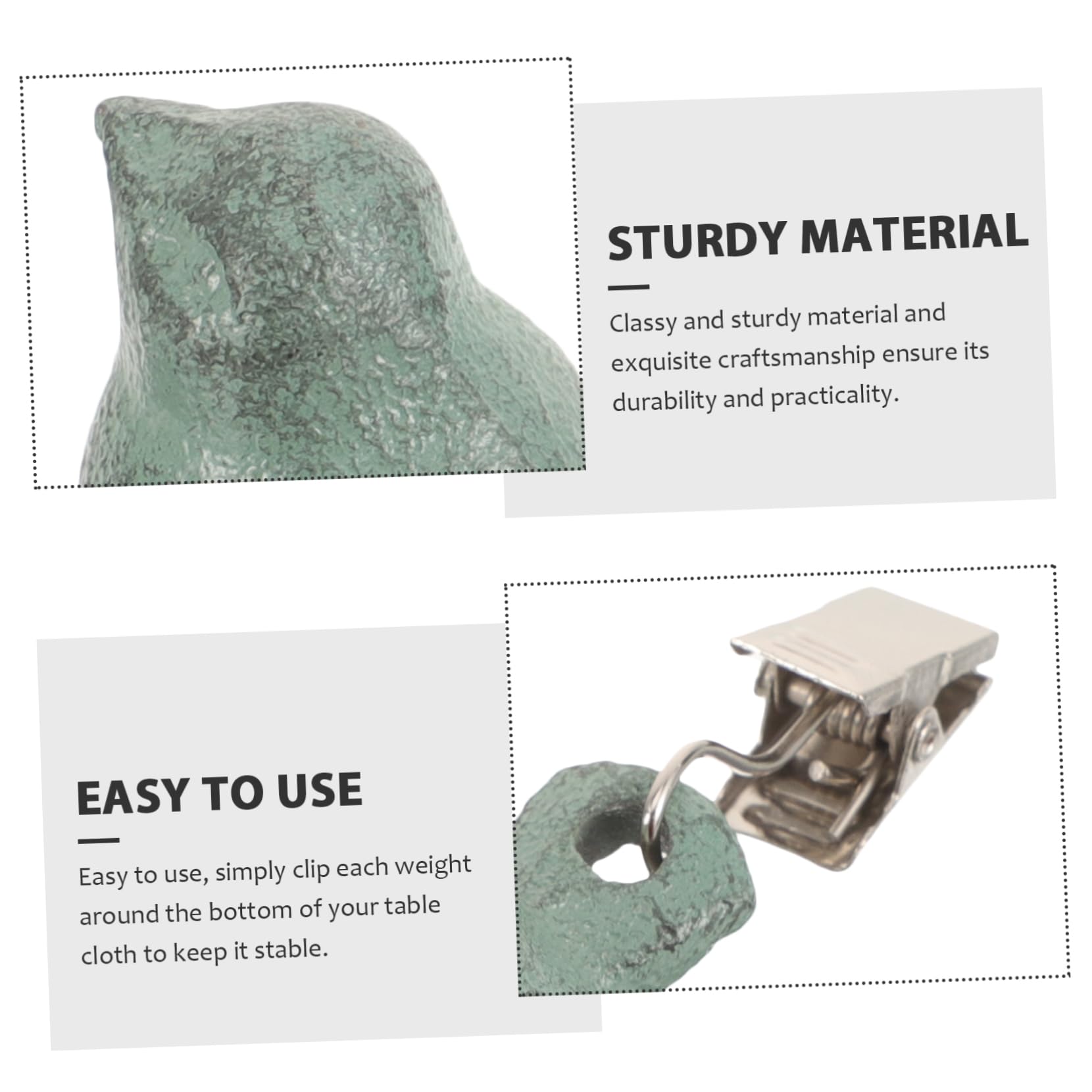 LIFKOME Set 4 Fermatovaglia da Tavolo a Forma di Volatile in Metallo Verde, Fermatovaglia da Esterno Antivento per Picnic e Tavoli da Giardino, Design Creativo e Decorativo
