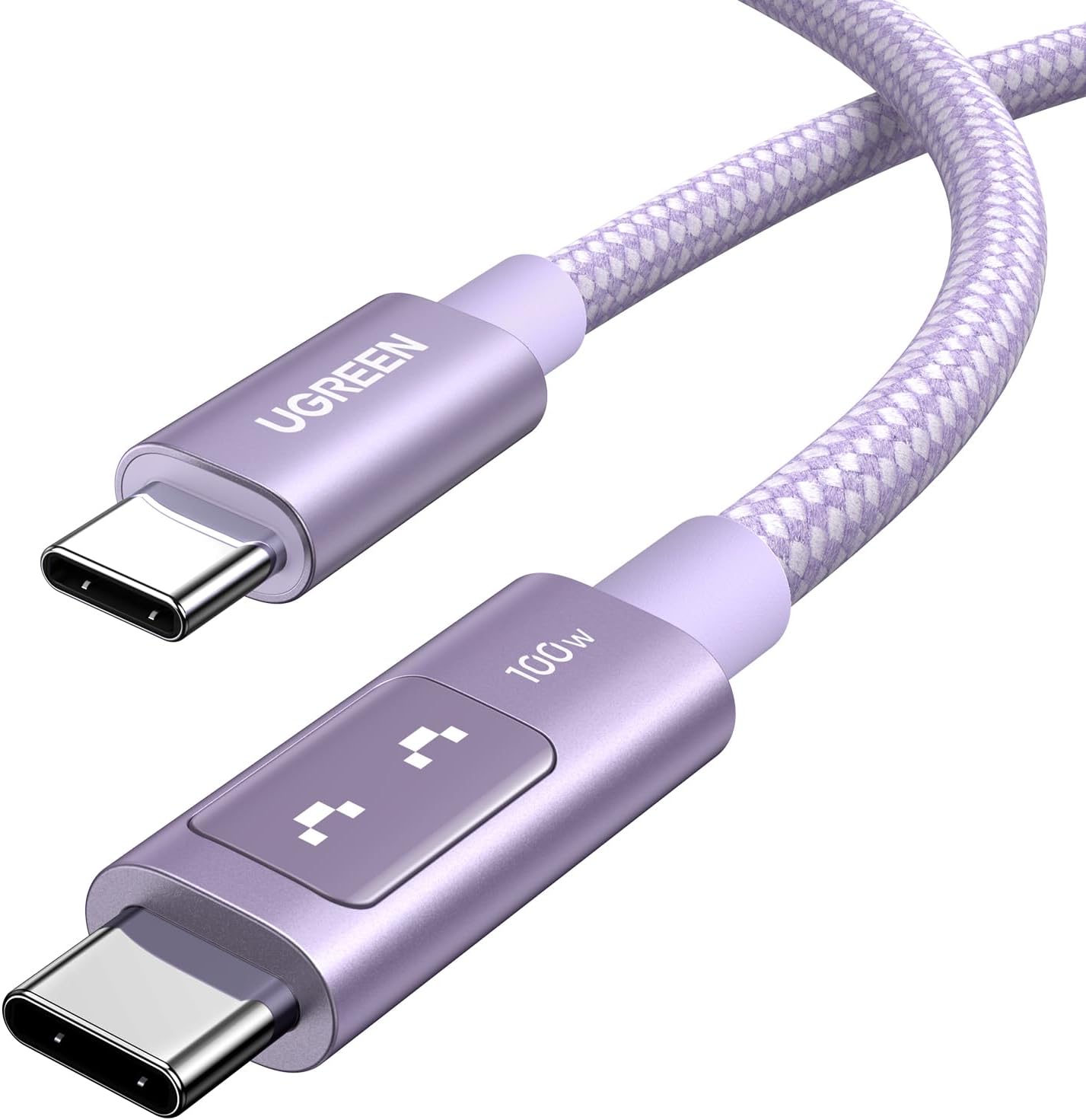 UGREEN Uno 100W USB C to USB C Charger Cable Fast Charging 5A Type C to C Cable Compatible with MacBook Pro/Air, iPad Pro 2024/Air 5, iPhone 16 Pro Max, Galaxy S24 Ultra, Pixel 9 Purple (2M)