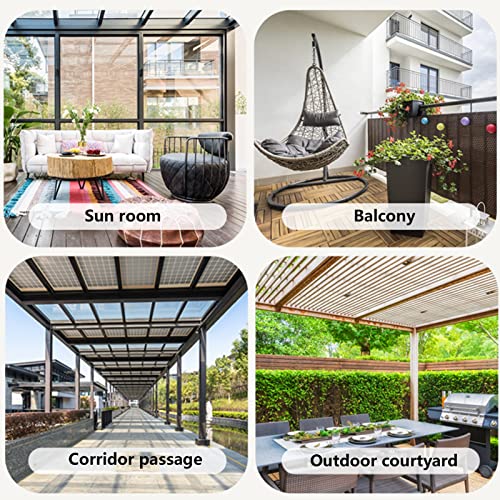 Cortinas terraza de alta densidad 2x3m con acabado impermeable premium 6