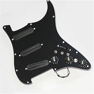 Electric Guitar Pickup Circuit Assembly, 20 Tones, 3 Small Double All-black Configuration Circuit Assemblies guitar pickguard pickup