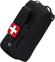 Vista 7 de Rip-Away EMT Medical Aid IFAK bolsa de salvamento de vida, bolsa de kit de ayuda médica bolsa de viaje farmacia bolsa de camping al aire libre Negro